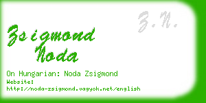 zsigmond noda business card